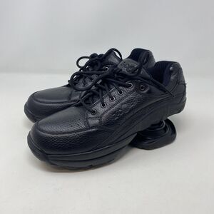 Z-CoiL Shoes Womens Size 7 Black Leather Spring Heel Walking Work Sneakers